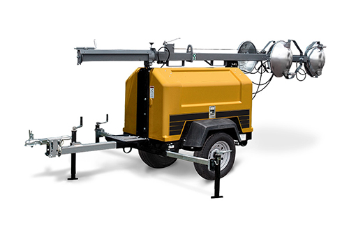  light towers with generators